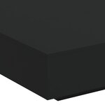 vidaXL Table basse noir 100x100x31 cm bois d'ingénierie
