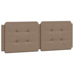 vidaXL Cadre de lit avec tête de lit Cappuccino 120x200 cm Similicuir