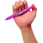 Surligneur handy-line s rétractable/rechargeable rose x 12 pentel