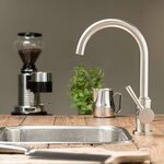 SCHÜTTE Mitigeur d'évier CORNWALL acier inoxydable