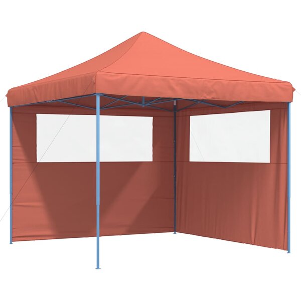 vidaXL Tente de réception pliable escamotable avec 2 parois latérales