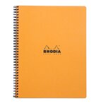 NoteBook A4+ 21X31,8, 160 detachables, petits carreaux 5x5, marge et cadre en-tête, COULEUR : assortis