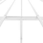vidaXL Cadre de lit métal blanc 183x213 cm