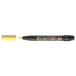 Marqueur pinceau Brush POSCA PCF350 1-10mm Jaune x 5 POSCA