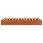 vidaXL Cadre de lit sans matelas cire marron 120x190cm bois pin massif