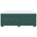 vidaXL Sommier à lattes de lit et matelas Vert foncé 180x200cm Velours