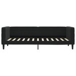 vidaXL Lit de jour avec gigogne et tiroirs noir 80x200 cm velours