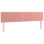 vidaXL Têtes de lit 2 Pièces Rose 90x5x78/88 cm Velours