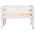 vidaXL Cadre de lit pour enfants blanc 90x200 cm bois de pin massif