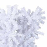 vidaXL Sapin de Noël artificiel renversé avec support Blanc 180 cm
