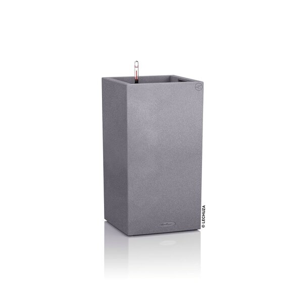 LECHUZA Jardinière CANTO Stone 40 High ALL-IN-ONE Gris pierre