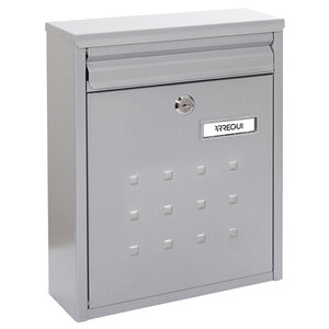 Boîte aux Lettres en Acier Dime V1322 Regroupable Fond Étroit Argent