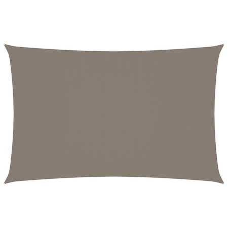 vidaXL Voile de parasol tissu oxford rectangulaire 2x5 m taupe