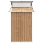 vidaXL Abri de jardin Marron 270x130x208 5 cm Acier galvanisé