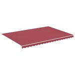 vidaXL Tissu de remplacement pour auvent Bordeaux rouge 5x3 5 m