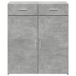 vidaXL Buffet gris béton 80x42 5x93 cm bois d'ingénierie