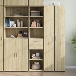vidaXL Buffet haut chêne sonoma 40x42 5x185 cm bois d'ingénierie