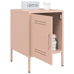 vidaXL Table de chevet rose 36x39x50 5 cm acier