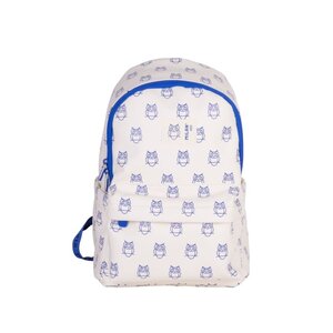 Sac à dos décontracté pour enfant Milan Collection 460 9 5 L - Compartiment principal et poche avant zippée - 2 poches latérales - Beige/Bleu