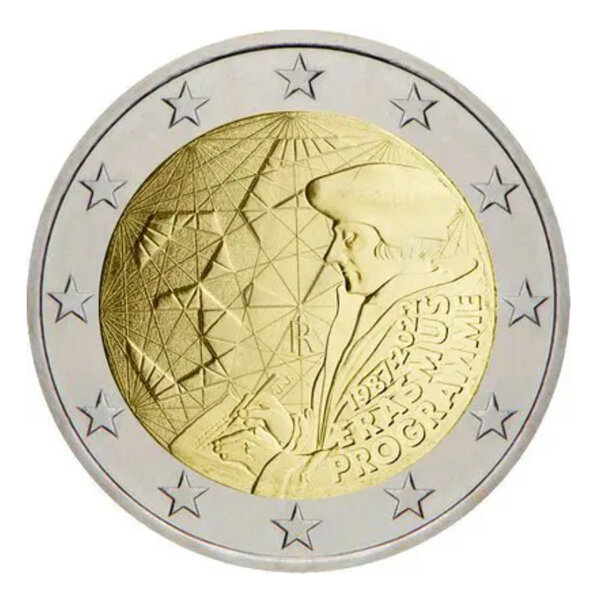 2 euros commémorative Italie 2022 - Erasmus.