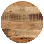 vidaXL Dessus de table Ø 40x3 8 cm rond bois massif de manguier brut