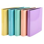 Classeur 4 Anneaux En D 25mm Aquarel - A4 - Couleurs Assorties - X 10 - Exacompta