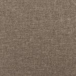 vidaXL Cadre de lit taupe 120x190 cm tissu