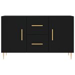 vidaXL Buffet noir 100x36x60 cm bois d'ingénierie