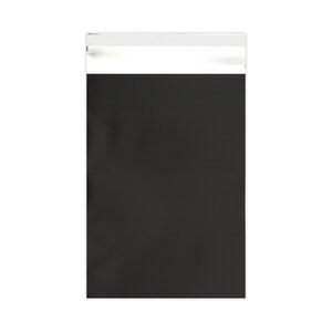 Lot de 100 sachet alu mat noir 162x114 mm (c6)