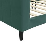 vidaXL Lit de repos vert foncé 100x200 cm velours