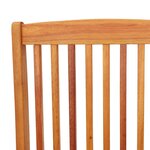 vidaXL Chaises de jardin pliables lot de 4 Bois d'eucalyptus massif