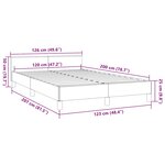 vidaXL Cadre de lit avec tête de lit sans matelas cappuccino 120x200cm