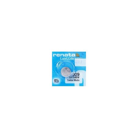 Blister de 1 Pile bouton oxyde argent X309 SR754SW RENATA