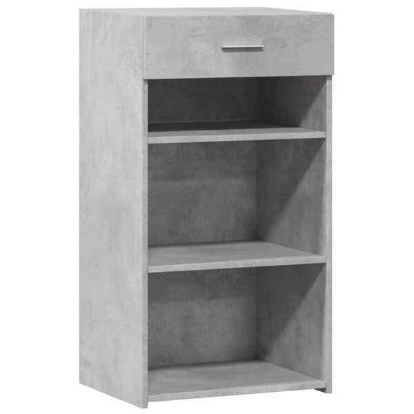 vidaXL Buffet gris béton 50x42 5x93 cm bois d'ingénierie