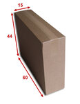 Lot de 500 boîtes carton (n°68a) format 600x150x440 mm