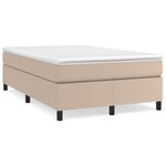 vidaXL Cadre de lit Cappuccino 120x200 cm Similicuir