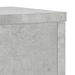 vidaXL Supports pour plantes 2 Pièces gris béton bois d'ingénierie