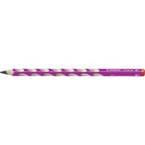 Crayon graphite EASYgraph HB droitier corps rose x 12 STABILO
