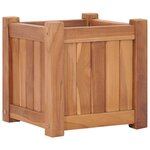 vidaXL Lit surélevé 30x30x30 cm Bois de teck solide
