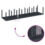 Ensemble de salle à manger jardin 15 pièces avec coussins Anthracite Poly Rattan