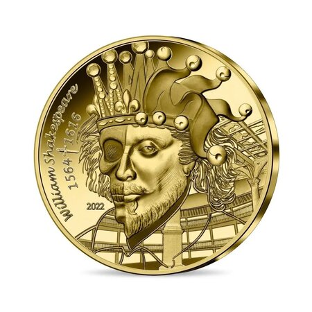 Pièce de monnaie 50 euro France 2022 or BE – William Shakespeare