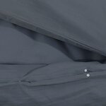 vidaXL Ensemble de housse de couette Anthracite 140x200 cm Coton