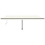 vidaXL Auvent automatique sur pied 600x350 cm Crème