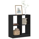vidaXL Bibliothèque noir 68 5x32x75 cm bois d'ingénierie