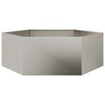 vidaXL Jardinière hexagone 138x120x45 cm acier corten