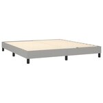 vidaXL Cadre de lit Gris clair 180x200 cm Tissu