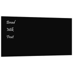 vidaXL Tableau noir magnétique mural Noir 100x50 cm Verre trempé