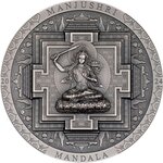 Pièce de monnaie en Argent 2000 Togrog g 93.3 (3 oz) Millésime 2024 Archeology Symbolism MANJUSHRI MANDALA