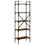 vidaXL Bibliothèque à 5 niveaux chêne fumé 56x31 5x174 cm