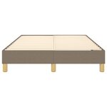 vidaXL Cadre de lit Taupe 120x200 cm Tissu